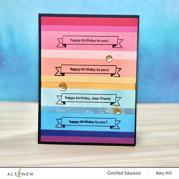 Altenew Mini Delight Mini Delight: Birthday Banner Stamp & Die Set