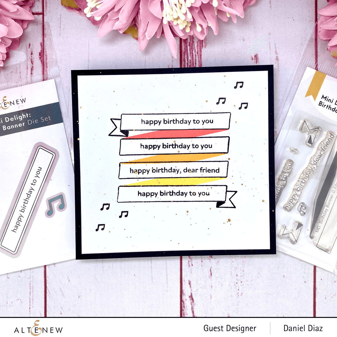 Altenew Mini Delight Mini Delight: Birthday Banner Stamp & Die Set
