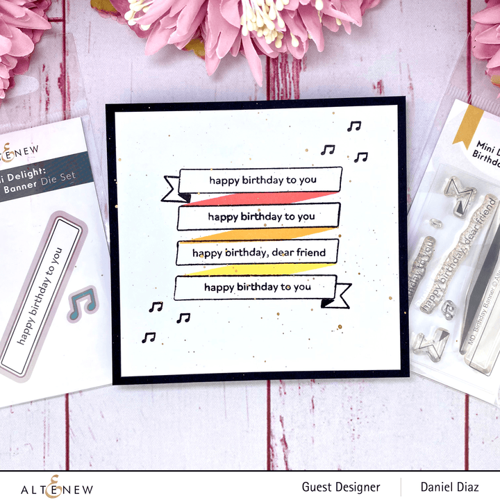 Altenew Mini Delight Mini Delight: Birthday Banner Stamp & Die Set