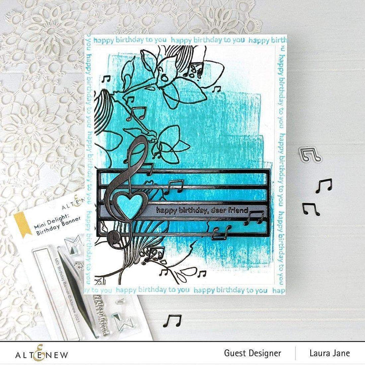 Altenew Mini Delight Mini Delight: Birthday Banner Stamp & Die Set