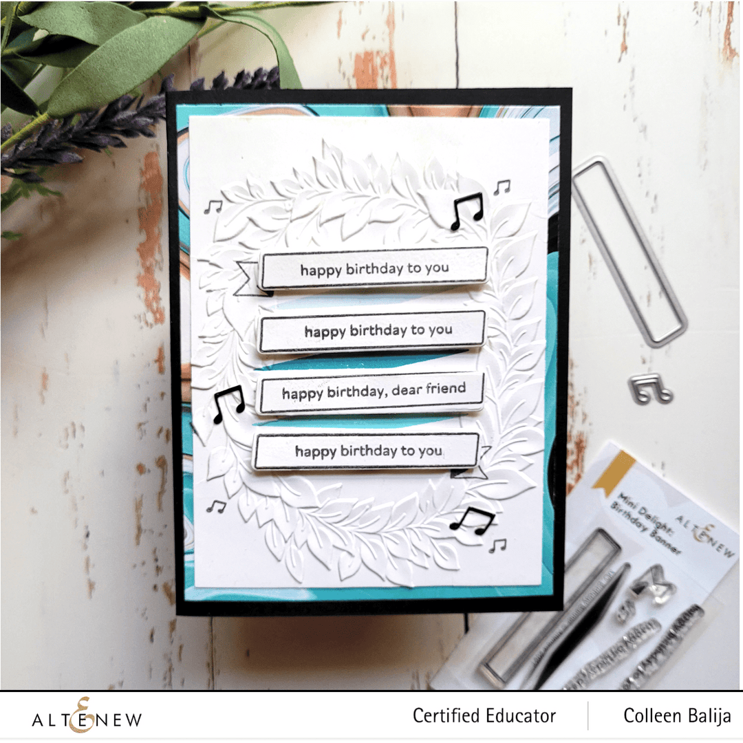 Altenew Mini Delight Mini Delight: Birthday Banner Stamp & Die Set