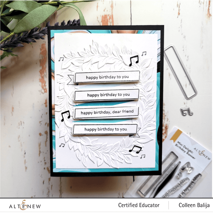 Altenew Mini Delight Mini Delight: Birthday Banner Stamp & Die Set