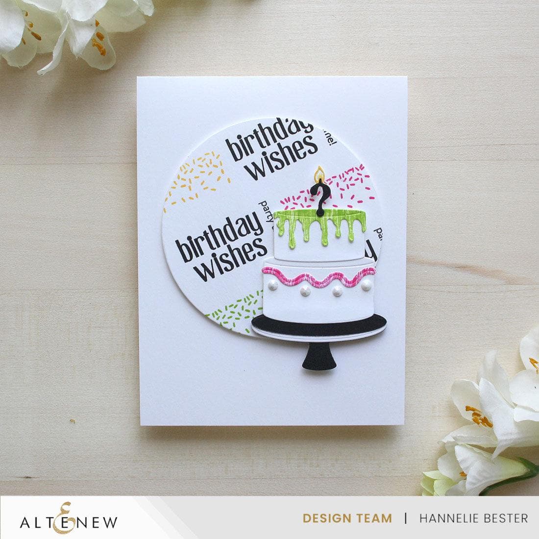 Mini Delight: Birthday Wishes Stamp & Die Set | Altenew