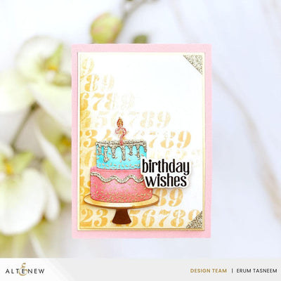 Mini Delight: Birthday Wishes Stamp & Die Set