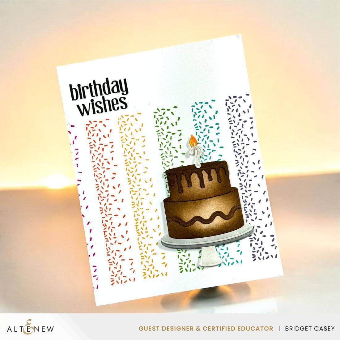 Mini Delight: Birthday Wishes Stamp & Die Set | Altenew