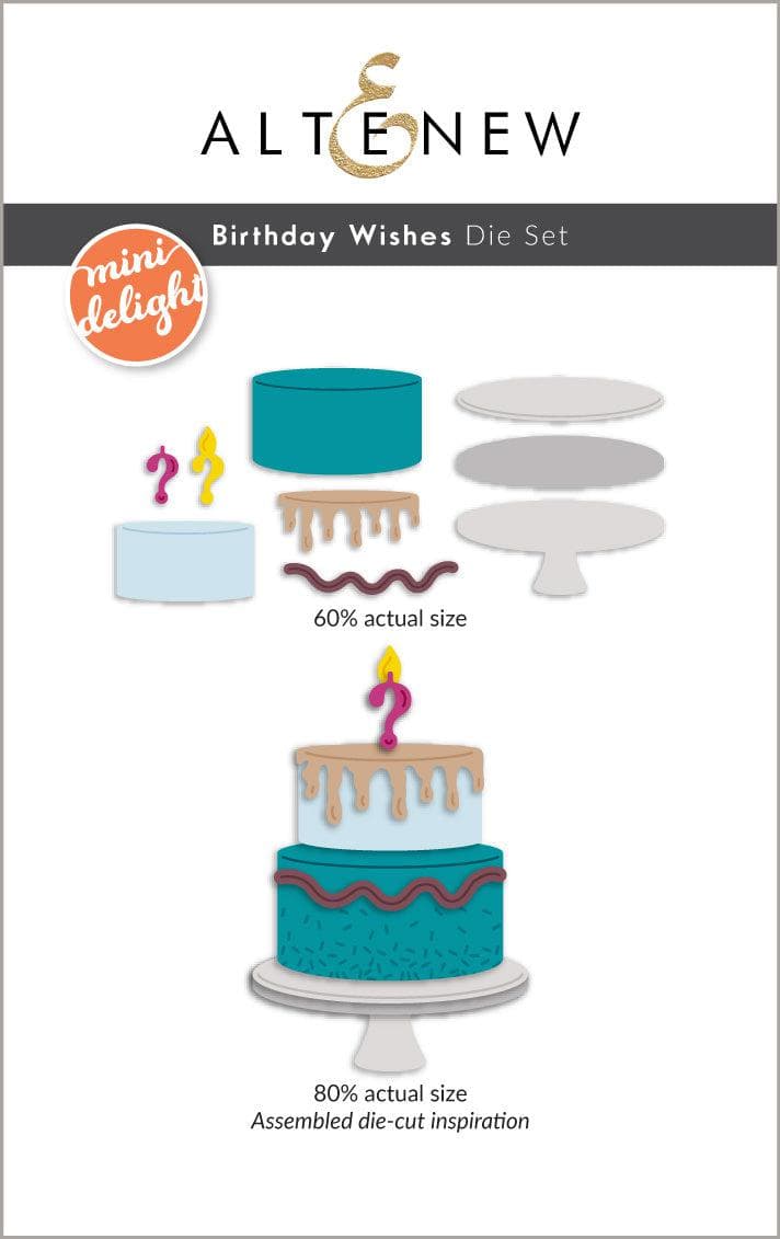 Mini Delight: Birthday Wishes Stamp & Die Set