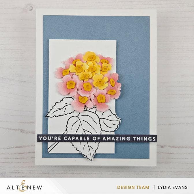 Mini Delight: Blooming Lantana Stamp & Die Set | Altenew