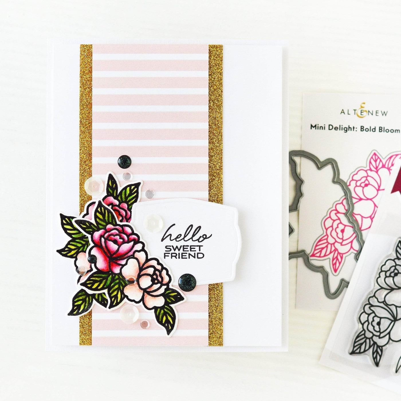 Altenew Mini Delight Mini Delight: Bold Bloom Stamp & Die Set
