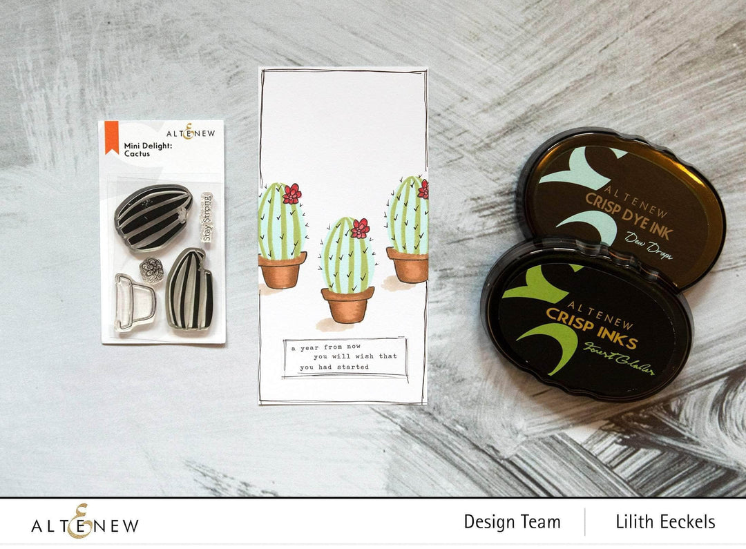Altenew Mini Delight Mini Delight: Cactus Stamp & Die Set