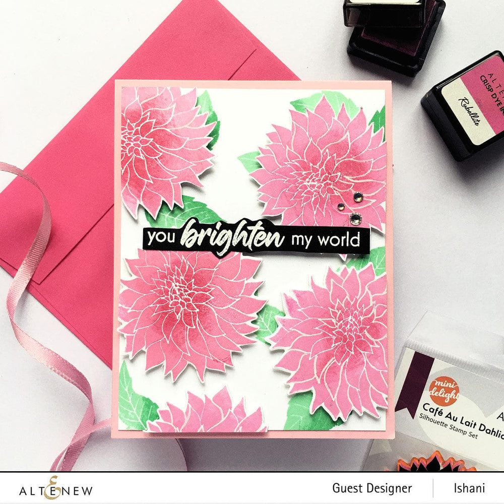 Altenew Mini Delight Mini Delight: Café Au Lait Dahlia Stamp & Die Set