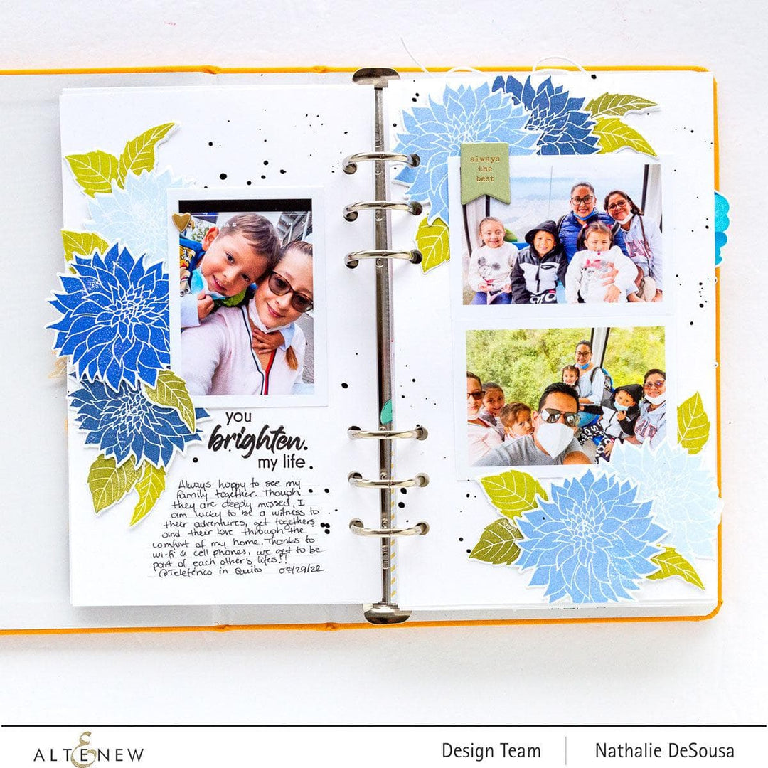 Altenew Mini Delight Mini Delight: Café Au Lait Dahlia Stamp & Die Set