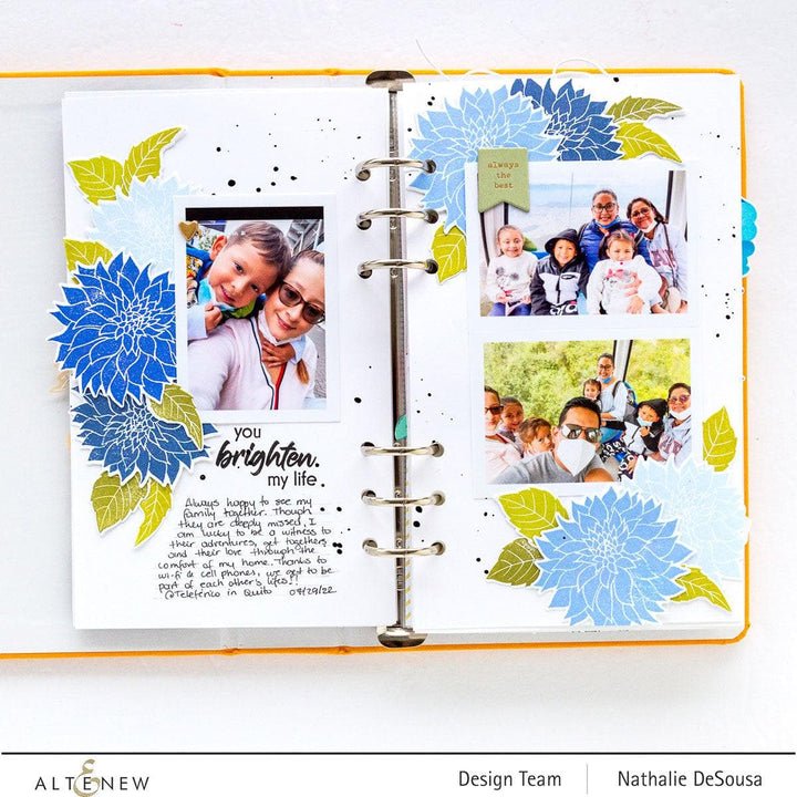 Altenew Mini Delight Mini Delight: Café Au Lait Dahlia Stamp & Die Set