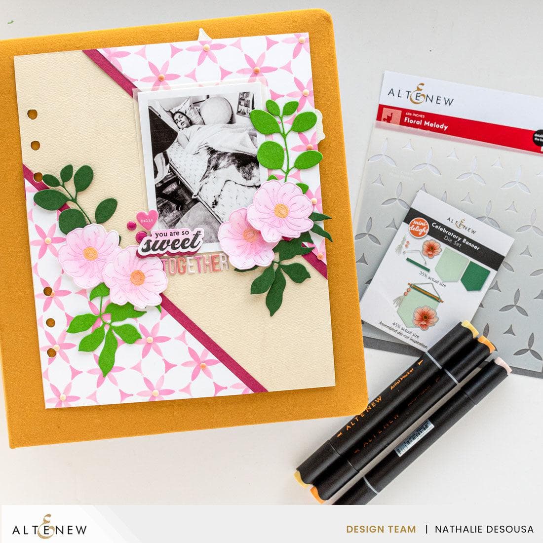 Mini Delight: Celebratory Banner Stamp & Die Set | Altenew