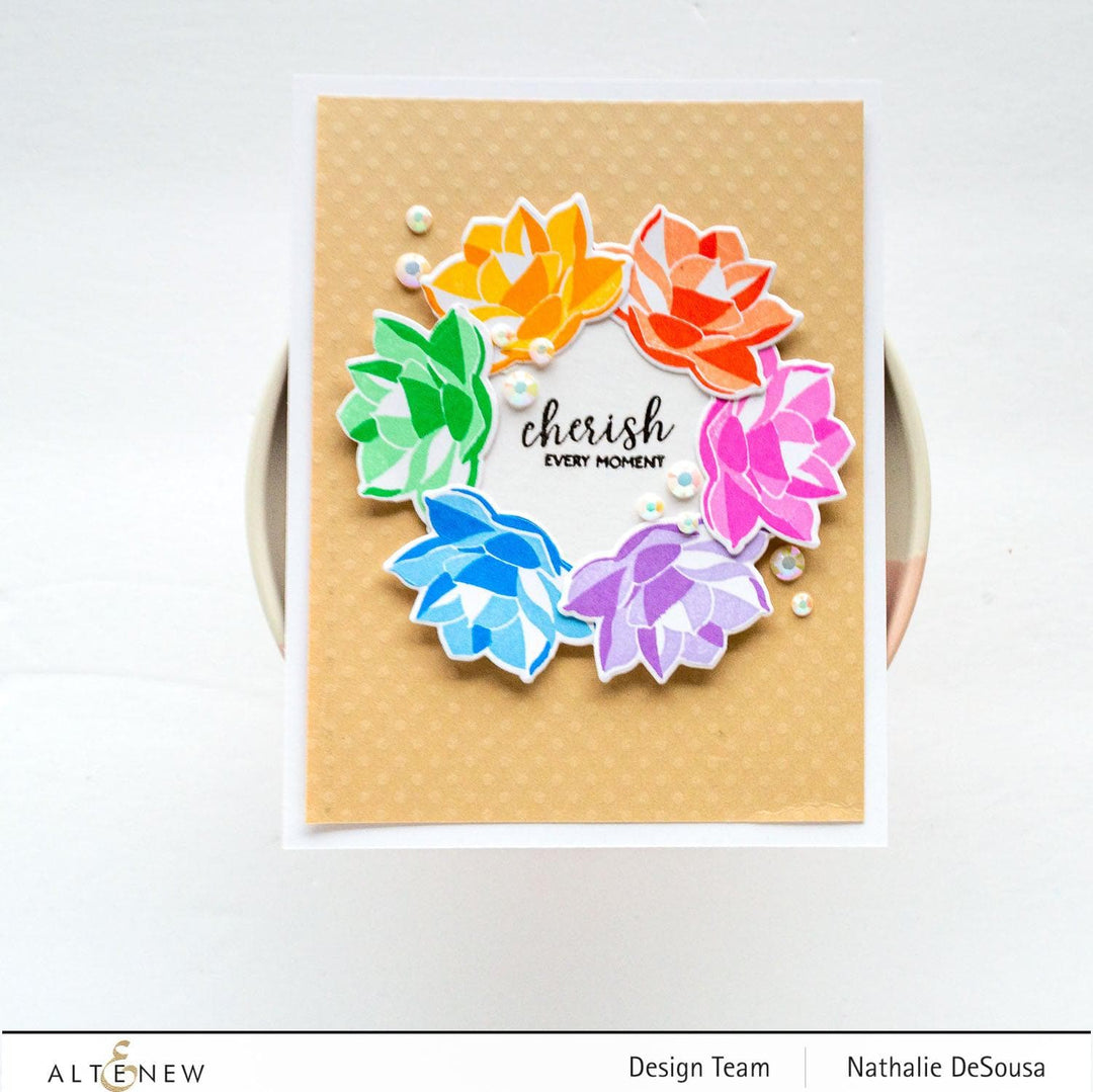 Altenew Mini Delight Mini Delight: Crystal Lotus Stamp & Die Set