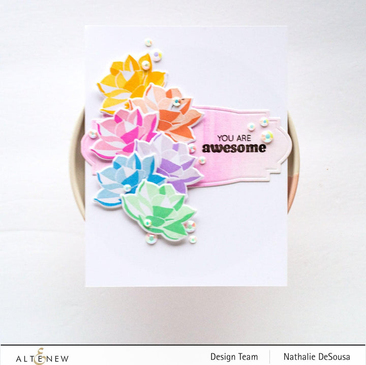 Altenew Mini Delight Mini Delight: Crystal Lotus Stamp & Die Set