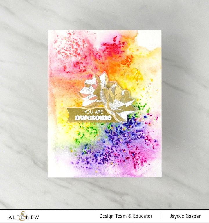 Altenew Mini Delight Mini Delight: Crystal Lotus Stamp & Die Set