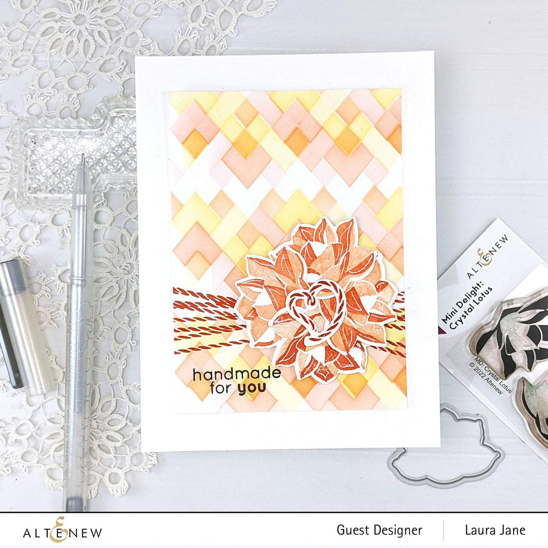 Altenew Mini Delight Mini Delight: Crystal Lotus Stamp & Die Set