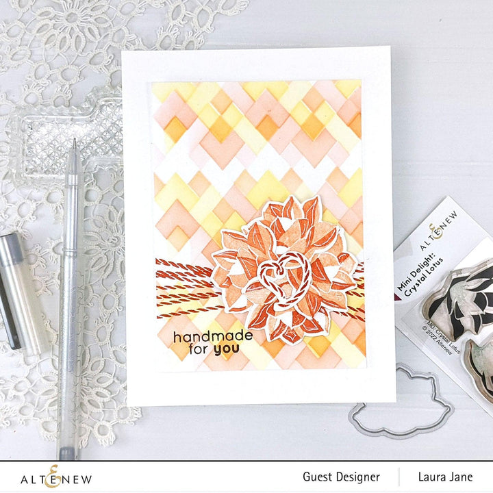 Altenew Mini Delight Mini Delight: Crystal Lotus Stamp & Die Set
