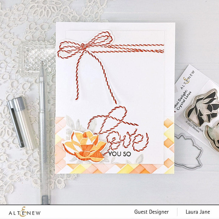 Altenew Mini Delight Mini Delight: Crystal Lotus Stamp & Die Set