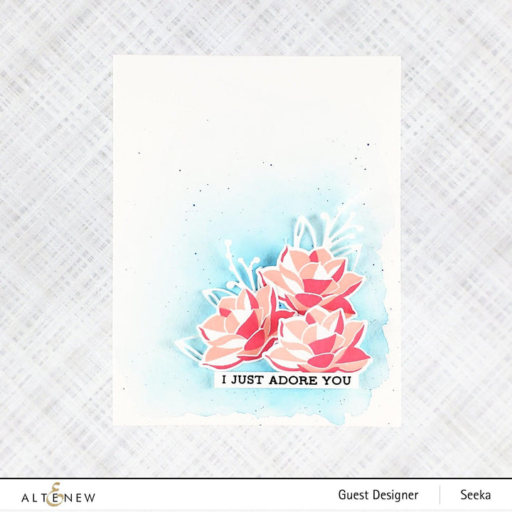 Altenew Mini Delight Mini Delight: Crystal Lotus Stamp & Die Set