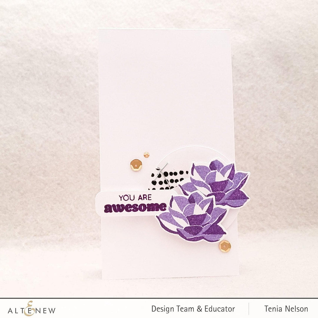 Altenew Mini Delight Mini Delight: Crystal Lotus Stamp & Die Set