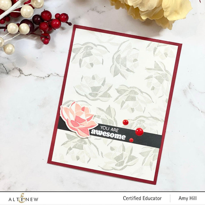 Altenew Mini Delight Mini Delight: Crystal Lotus Stamp & Die Set