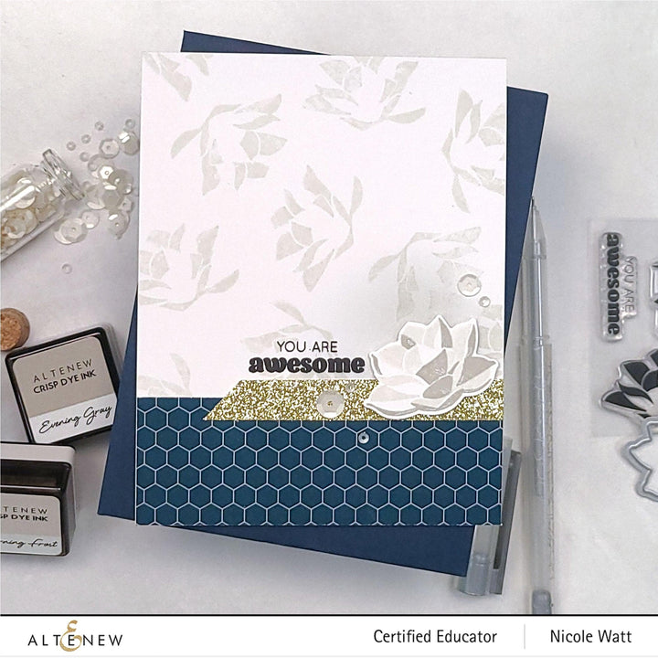 Altenew Mini Delight Mini Delight: Crystal Lotus Stamp & Die Set