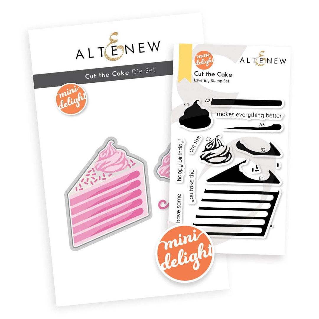 Altenew Mini Delight Mini Delight: Cut the Cake Stamp & Die Set