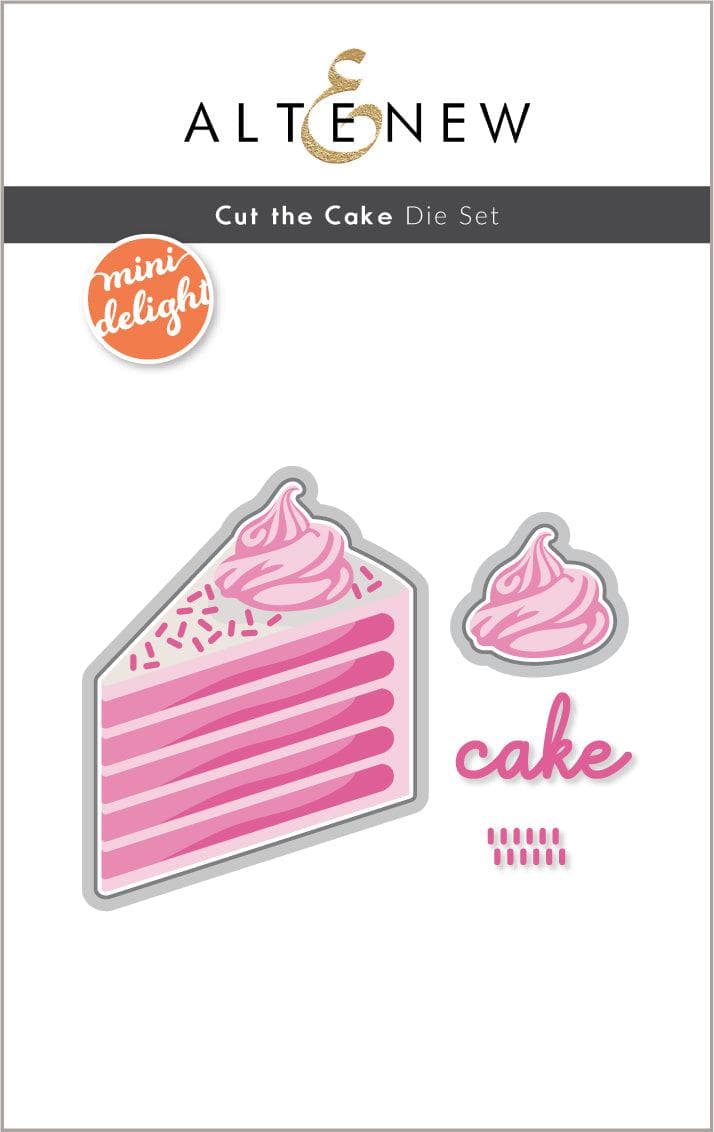 Altenew Mini Delight Mini Delight: Cut the Cake Stamp & Die Set