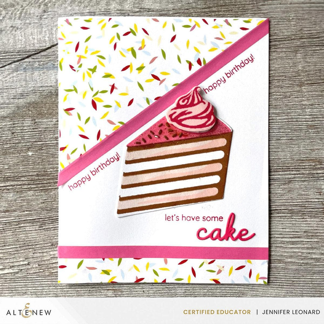 Altenew Mini Delight Mini Delight: Cut the Cake Stamp & Die Set
