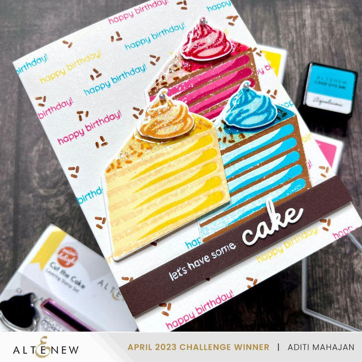 Altenew Mini Delight Mini Delight: Cut the Cake Stamp & Die Set