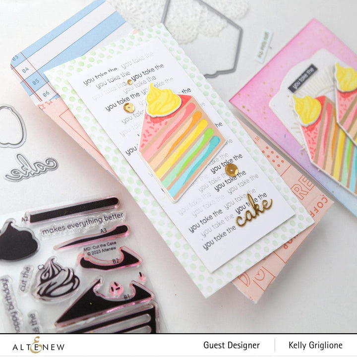 Altenew Mini Delight Mini Delight: Cut the Cake Stamp & Die Set