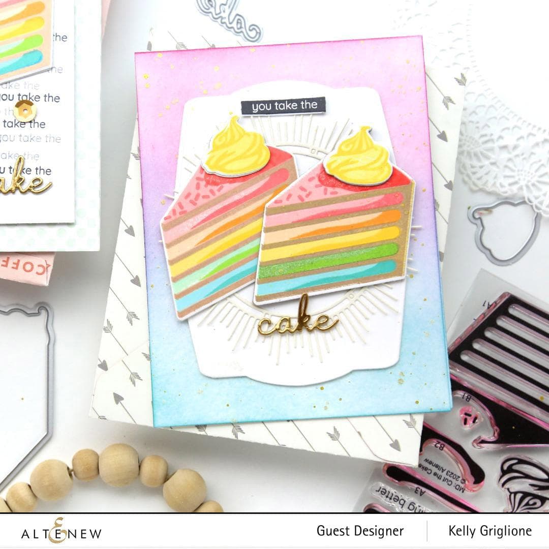 Altenew Mini Delight Mini Delight: Cut the Cake Stamp & Die Set