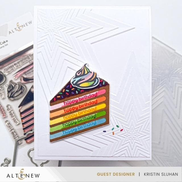 Altenew Mini Delight Mini Delight: Cut the Cake Stamp & Die Set