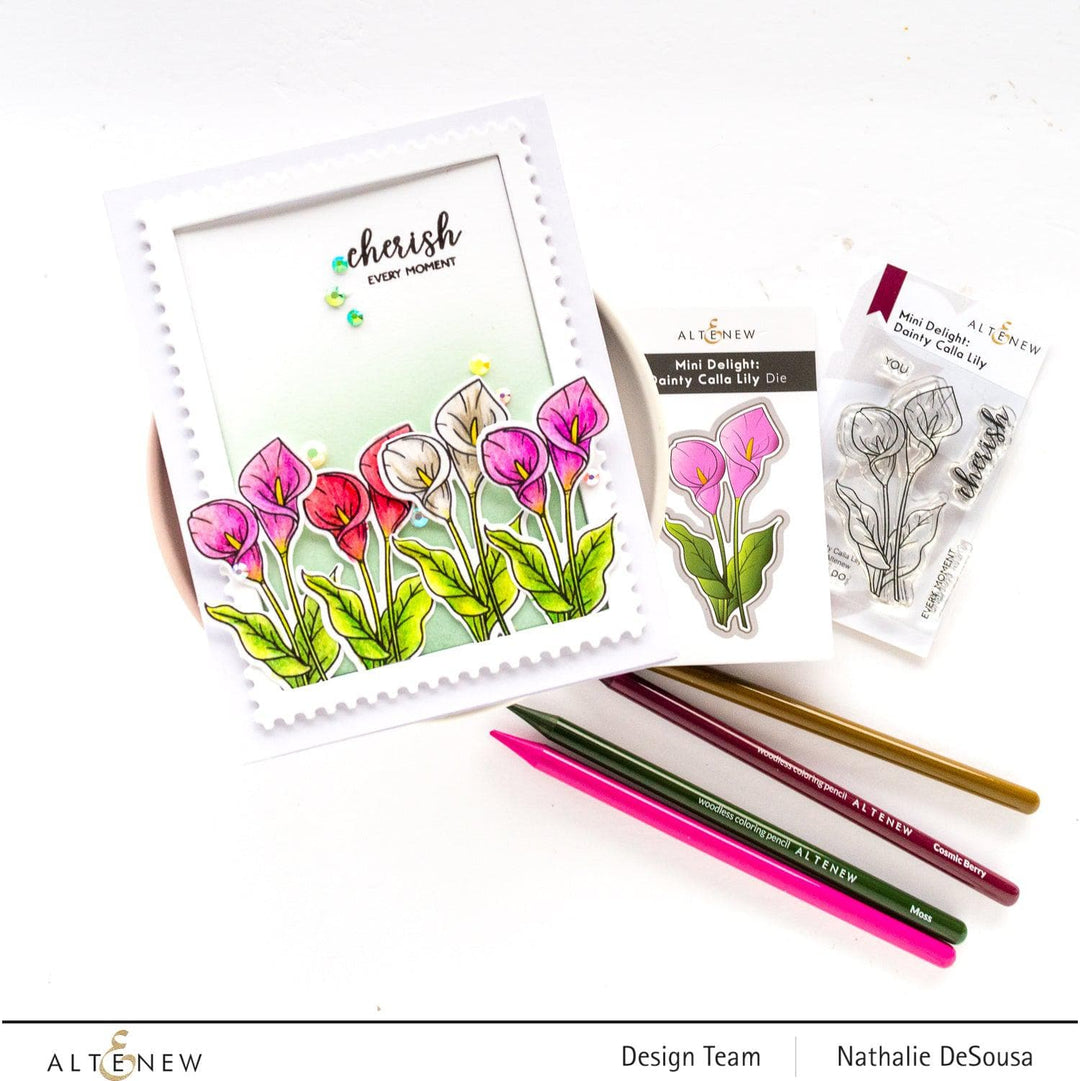 Altenew Mini Delight Mini Delight: Dainty Calla Lilly Stamp & Die Set
