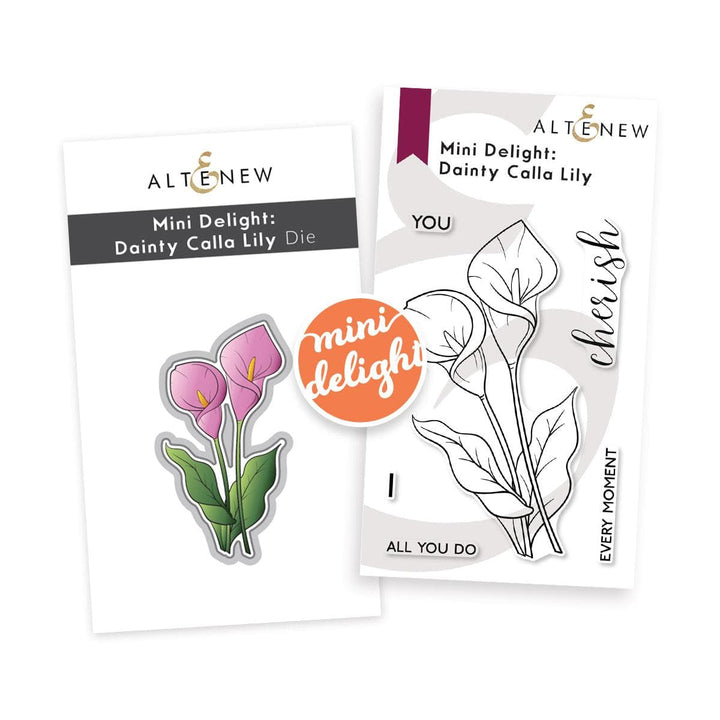 Altenew Mini Delight Mini Delight: Dainty Calla Lilly Stamp & Die Set