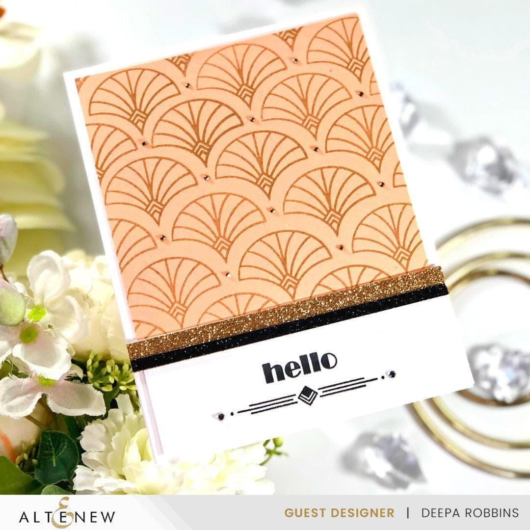 Altenew Mini Delight: Crystal Lotus Stamp & Die Set for Cardmaking