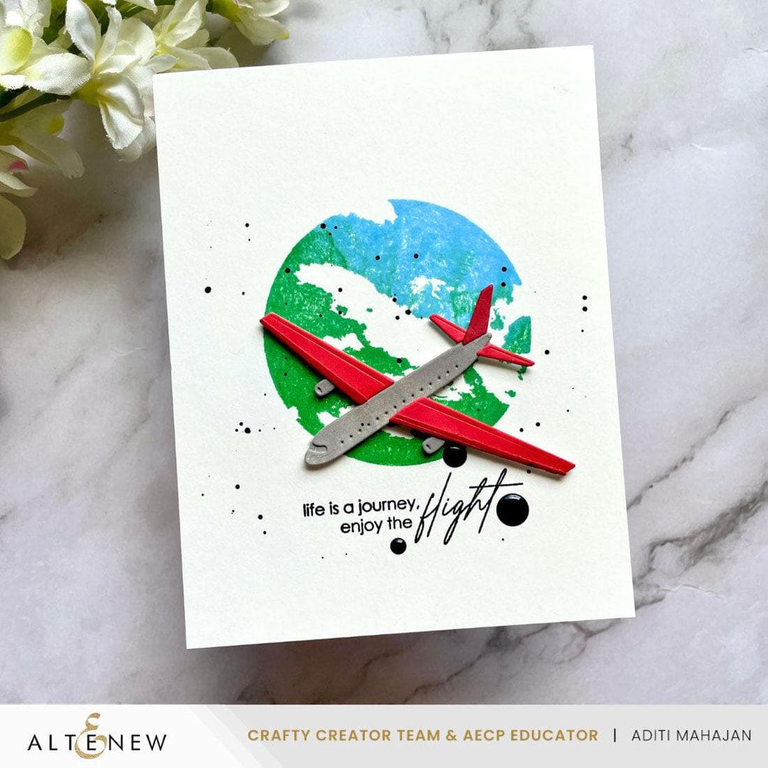 Mini Delight: Enjoy the Flight Stamp & Die Set | Altenew