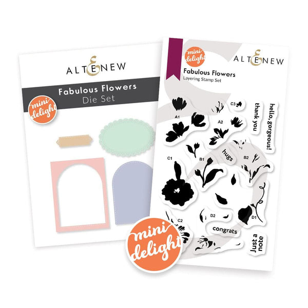 Mini Delight: Fabulous Flowers Stamp & Die Set