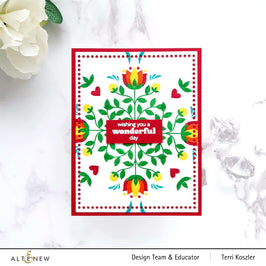 Altenew Mini Delight Mini Delight: Folk Motif Stamp & Die Set