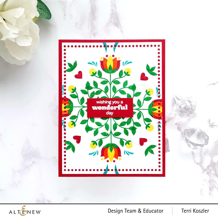 Altenew Mini Delight Mini Delight: Folk Motif Stamp & Die Set