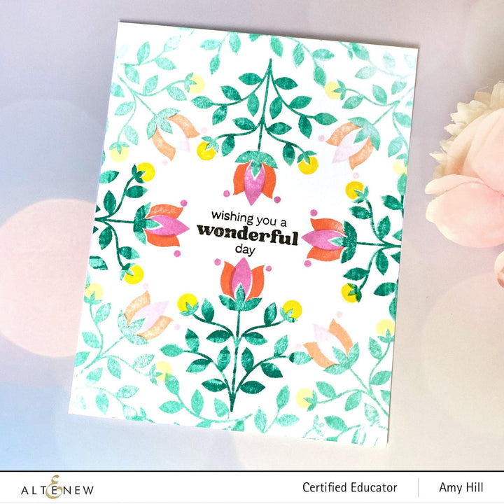 Altenew Mini Delight Mini Delight: Folk Motif Stamp & Die Set