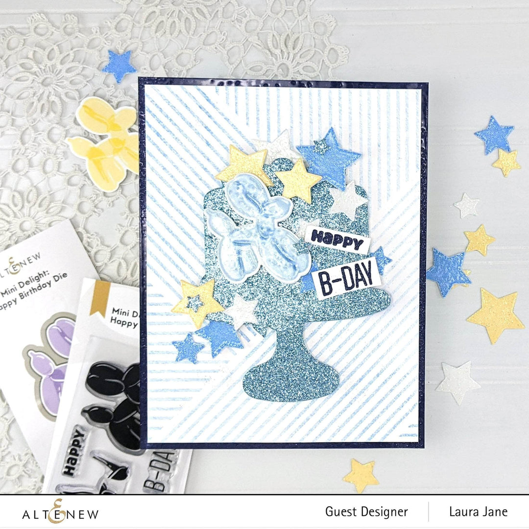 Altenew Mini Delight Mini Delight: Happy Birthday Stamp & Die Set