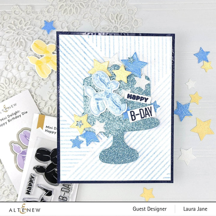 Altenew Mini Delight Mini Delight: Happy Birthday Stamp & Die Set