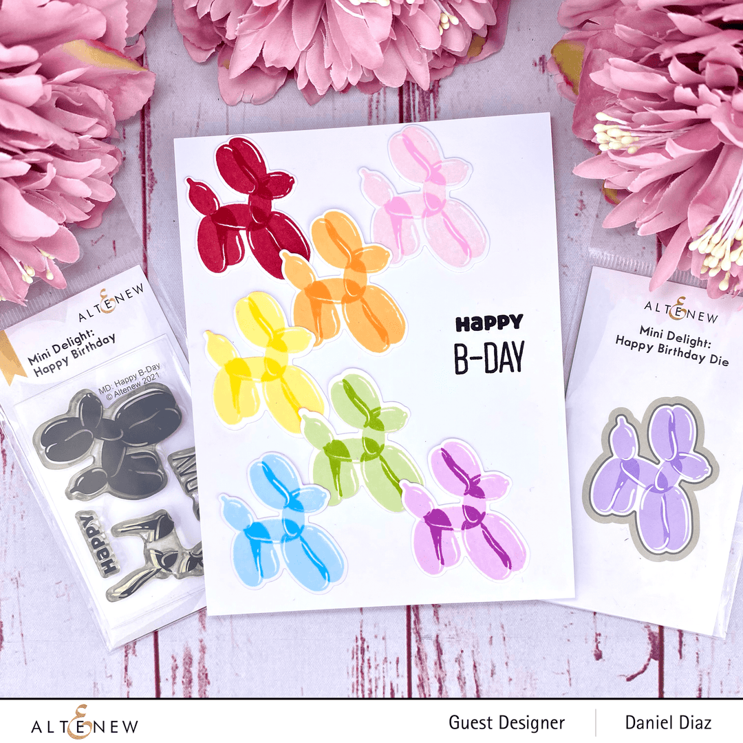 Altenew Mini Delight Mini Delight: Happy Birthday Stamp & Die Set