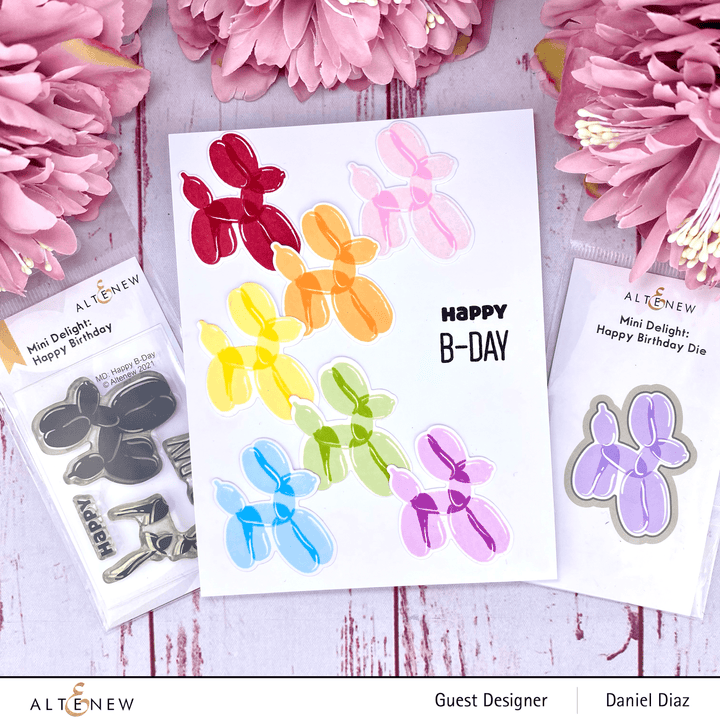 Altenew Mini Delight Mini Delight: Happy Birthday Stamp & Die Set