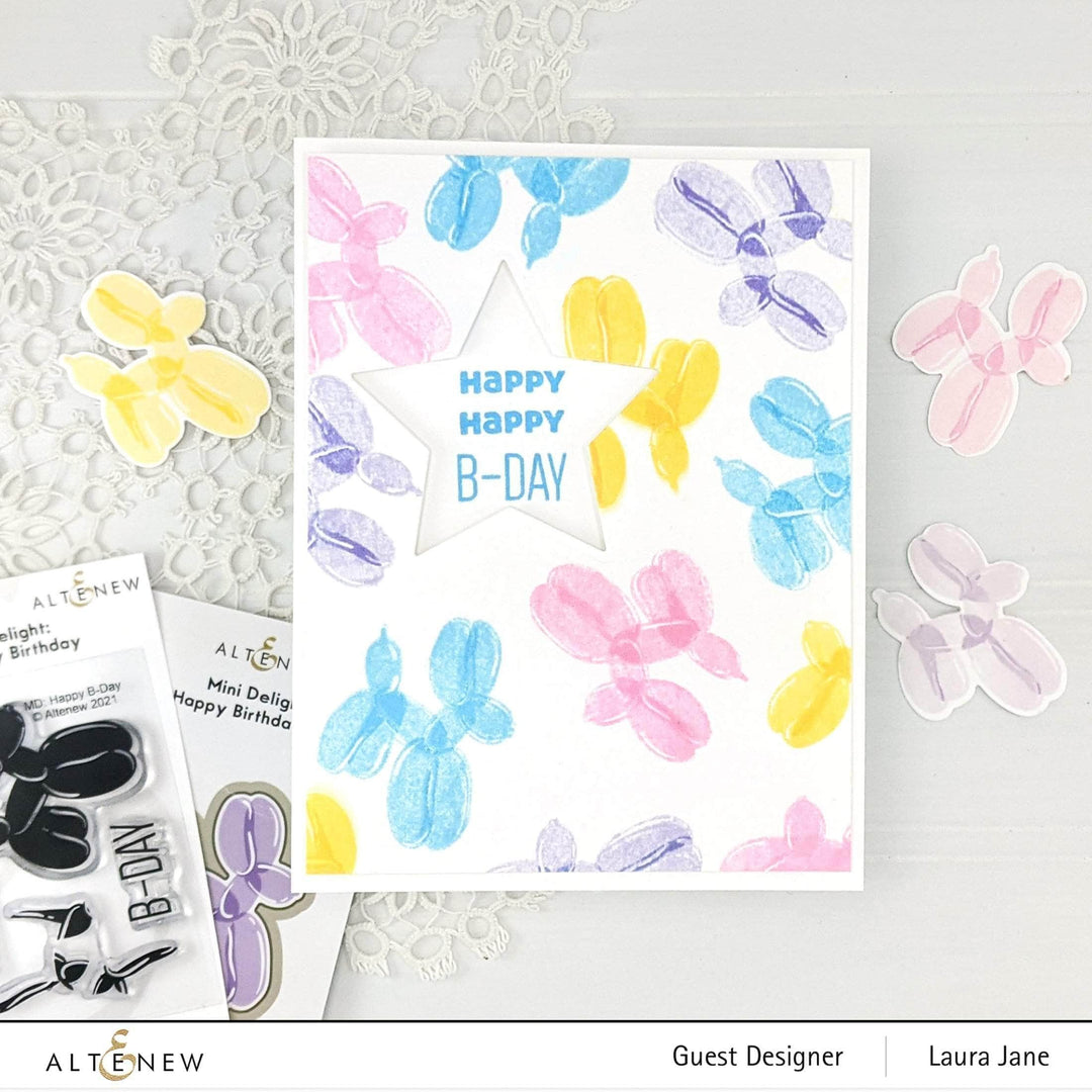 Altenew Mini Delight Mini Delight: Happy Birthday Stamp & Die Set