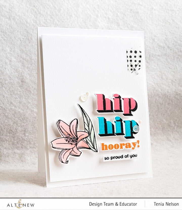 Altenew Mini Delight Mini Delight: Hooray! Stamp & Die Set