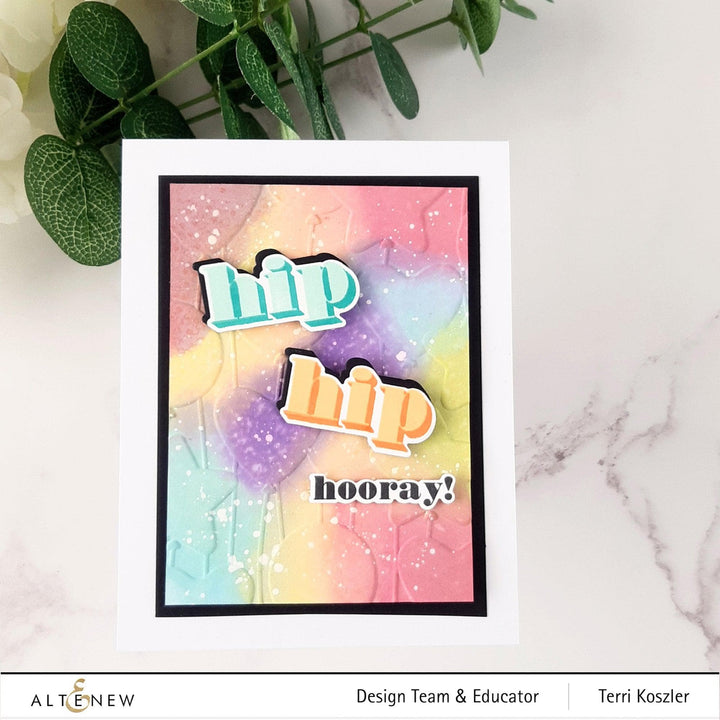 Altenew Mini Delight Mini Delight: Hooray! Stamp & Die Set