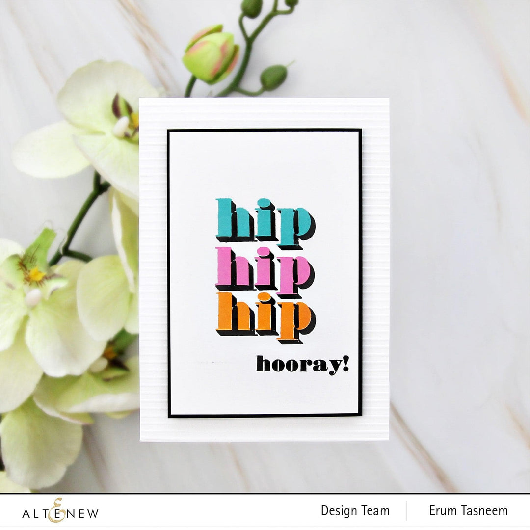 Altenew Mini Delight Mini Delight: Hooray! Stamp & Die Set